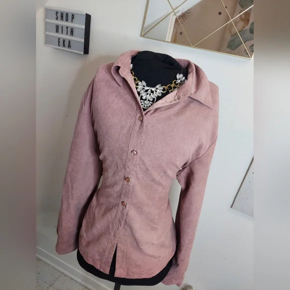 Pink button down shirt - Picture 6 of 9